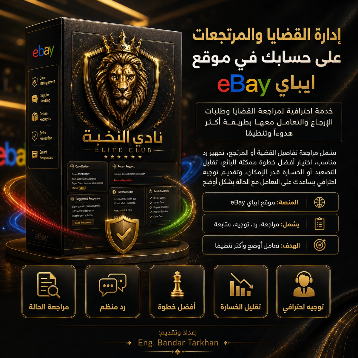 إدارة القضايا والمرتجعات على موقع ايباي eBay | eBay cases and returns management