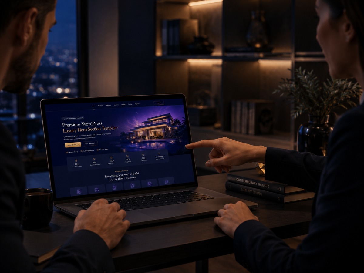 Consulting website design mockup