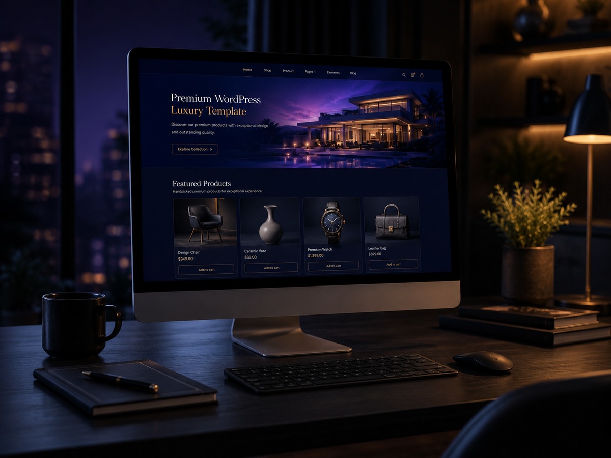 Luxury WordPress strategy workspace
